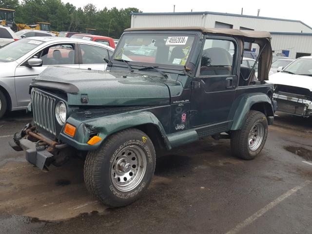 1J4FA59S8YP800535 - 2000 JEEP WRANGLER / GREEN photo 2