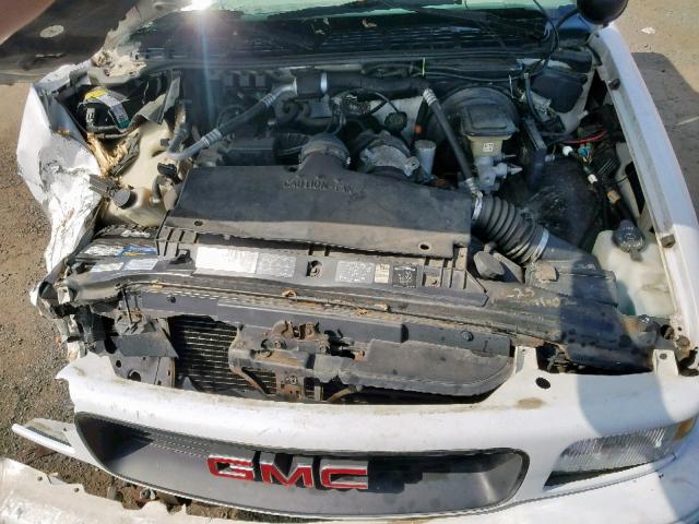 1GTCS1947SK541072 - 1995 GMC SONOMA WHITE photo 7