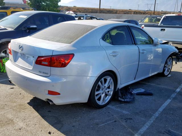 JTHBE262762004704 - 2006 LEXUS IS 350 CREAM photo 4