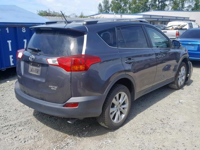 2T3DFREV2EW192193 - 2014 TOYOTA RAV4 LIMIT GRAY photo 4