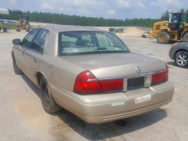 2MEFM74W4YX694211 - 2000 MERCURY GRAND MARQ BEIGE photo 3