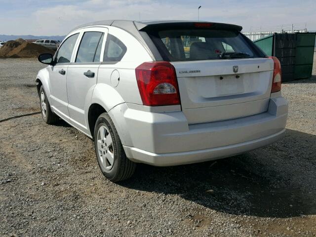 1B3HB28C17D331150 - 2007 DODGE CALIBER SILVER photo 3