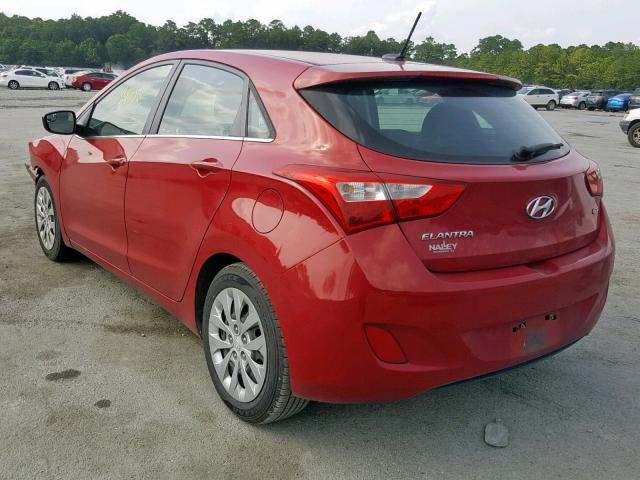 KMHD35LH0GU256113 - 2016 HYUNDAI ELANTRA GT RED photo 3