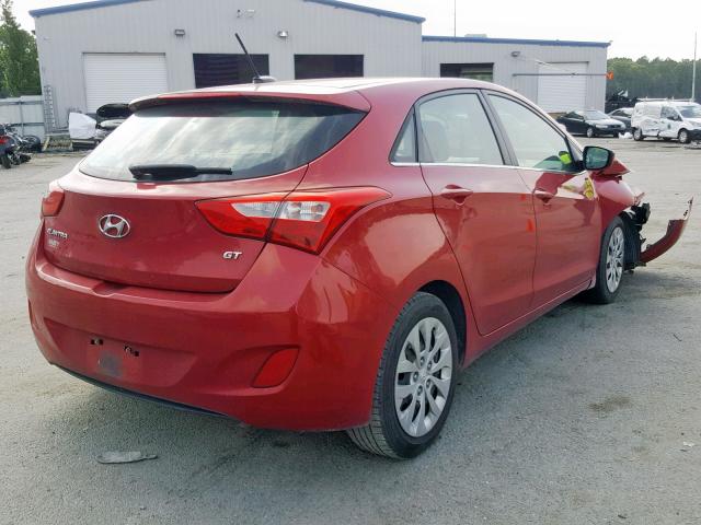 KMHD35LH0GU256113 - 2016 HYUNDAI ELANTRA GT RED photo 4