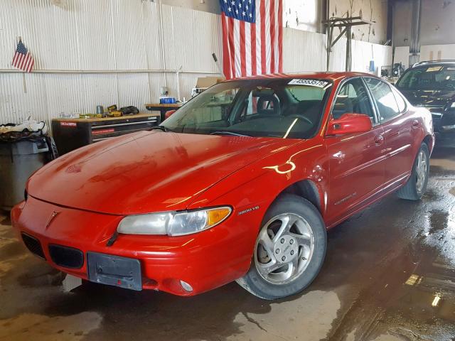 1G2WJ52K2XF244330 - 1999 PONTIAC GRAND PRIX RED photo 2