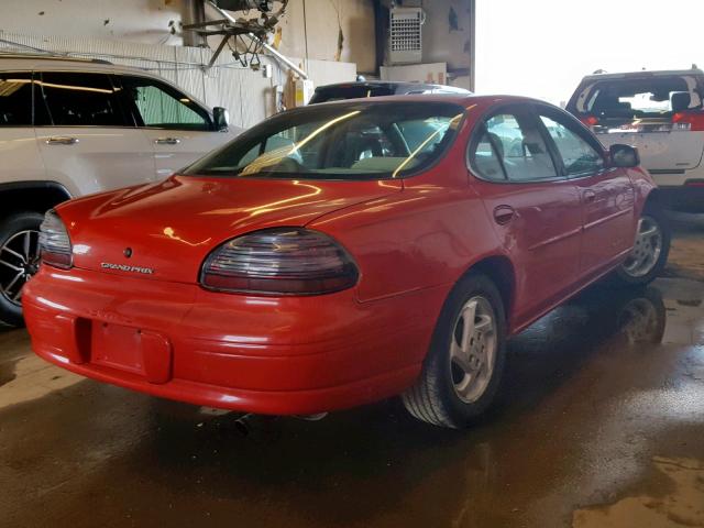 1G2WJ52K2XF244330 - 1999 PONTIAC GRAND PRIX RED photo 4