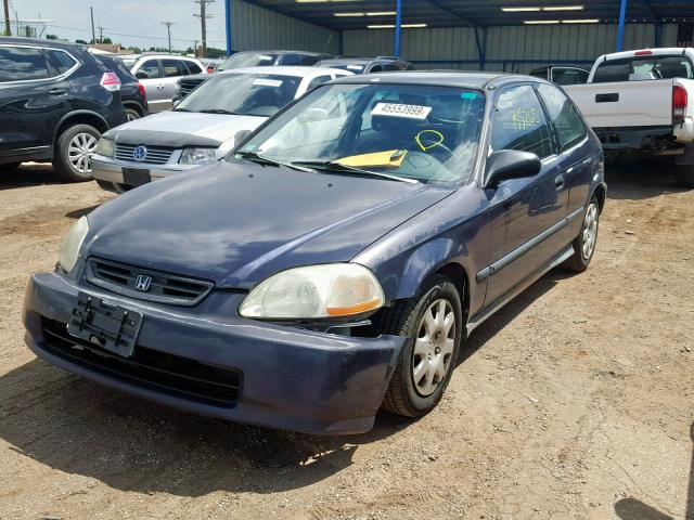 2HGEJ6341WH118648 - 1998 HONDA CIVIC DX PURPLE photo 2