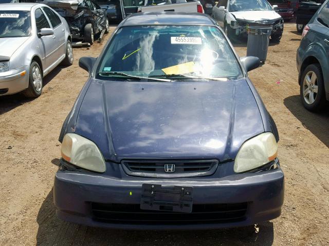 2HGEJ6341WH118648 - 1998 HONDA CIVIC DX PURPLE photo 9