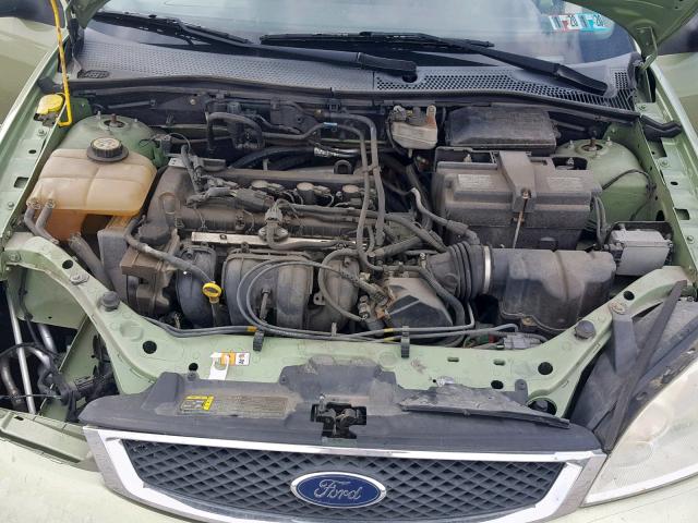 1FAHP34N77W154689 - 2007 FORD FOCUS ZX4 GREEN photo 7