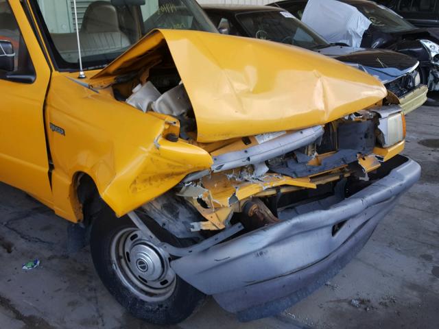 1FTCR10A9VUC57644 - 1997 FORD RANGER YELLOW photo 9