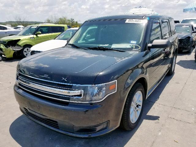 2FMGK5B85EBD05651 - 2014 FORD FLEX SE BLACK photo 2