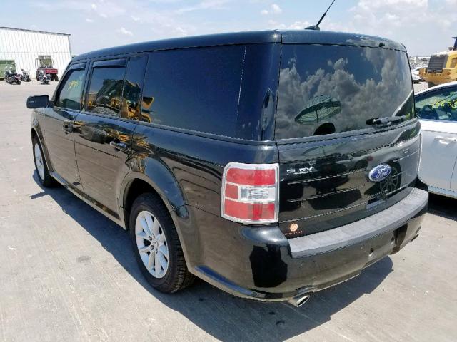 2FMGK5B85EBD05651 - 2014 FORD FLEX SE BLACK photo 3