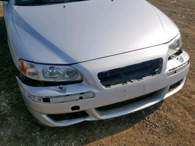 YV1RH52Y242421352 - 2004 VOLVO S60 R SILVER photo 9