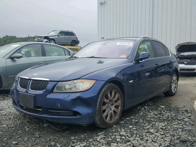 WBAVD33516KV66083 - 2006 BMW 330 XI BLUE photo 2