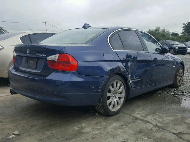 WBAVD33516KV66083 - 2006 BMW 330 XI BLUE photo 4