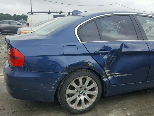 WBAVD33516KV66083 - 2006 BMW 330 XI BLUE photo 9