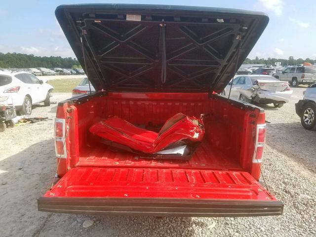 1FTFW1CF8DFA37363 - 2013 FORD F150 SUPER RED photo 9