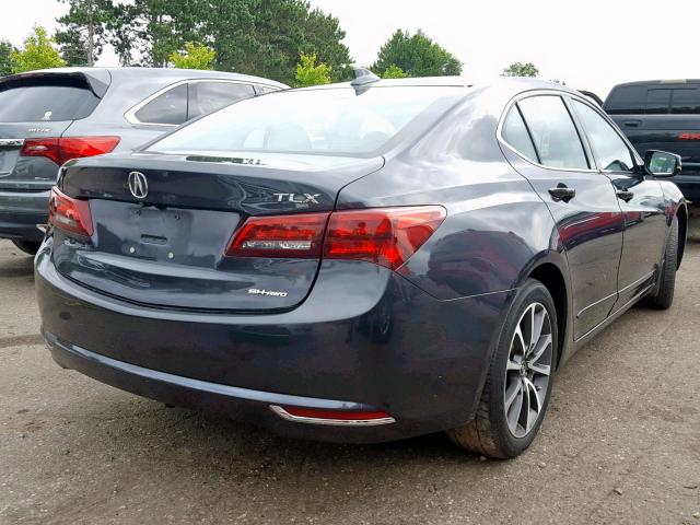 19UUB3F57FA000811 - 2015 ACURA TLX TECH GRAY photo 4