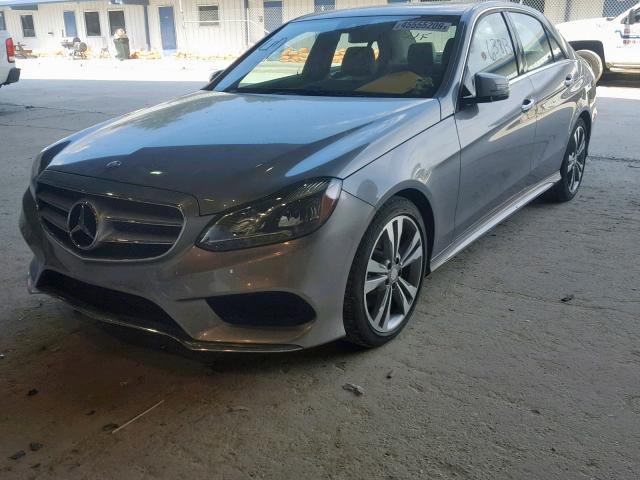 WDDHF5KB6EB016282 - 2014 MERCEDES-BENZ E 350 GRAY photo 2