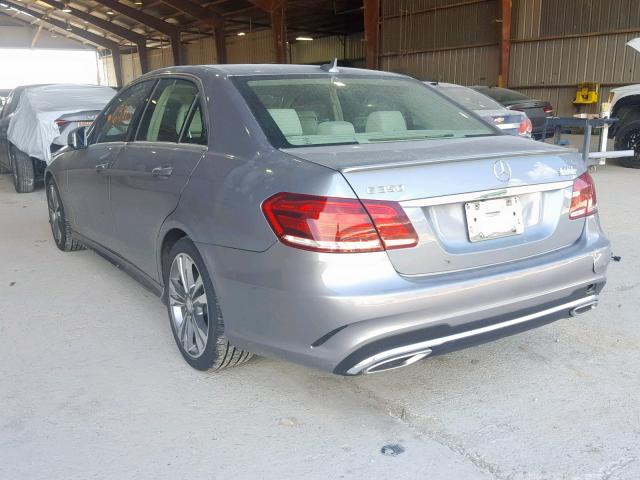 WDDHF5KB6EB016282 - 2014 MERCEDES-BENZ E 350 GRAY photo 3