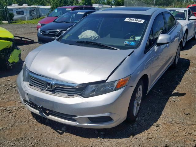 2HGFB2F83CH311016 - 2012 HONDA CIVIC EX SILVER photo 2