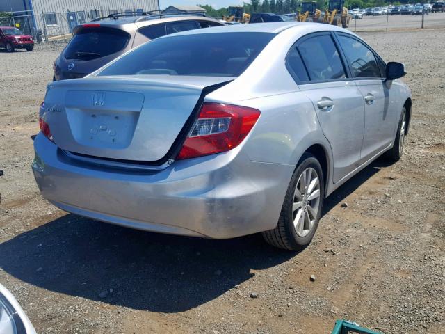 2HGFB2F83CH311016 - 2012 HONDA CIVIC EX SILVER photo 4