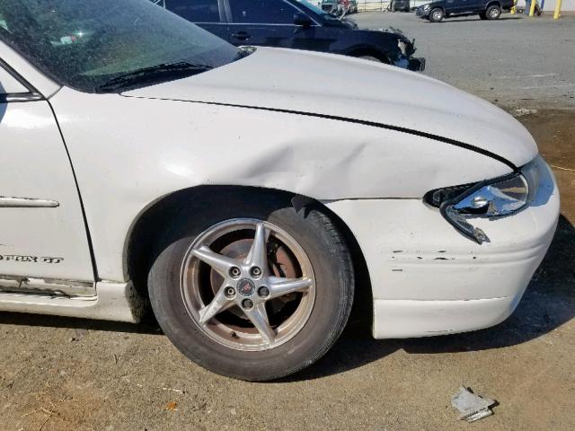 1G2WP52K52F152507 - 2002 PONTIAC GRAND PRIX WHITE photo 9