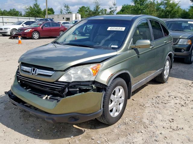 5J6RE387X8L007294 - 2008 HONDA CR-V EXL GREEN photo 2