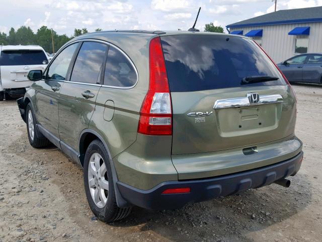 5J6RE387X8L007294 - 2008 HONDA CR-V EXL GREEN photo 3