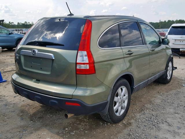 5J6RE387X8L007294 - 2008 HONDA CR-V EXL GREEN photo 4