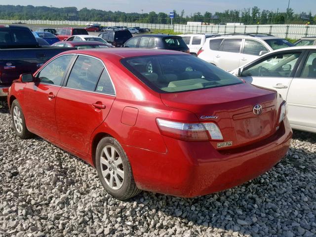 4T1BB46K29U078106 - 2009 TOYOTA CAMRY HYBR RED photo 3