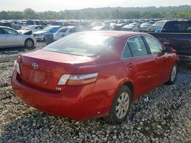 4T1BB46K29U078106 - 2009 TOYOTA CAMRY HYBR RED photo 4