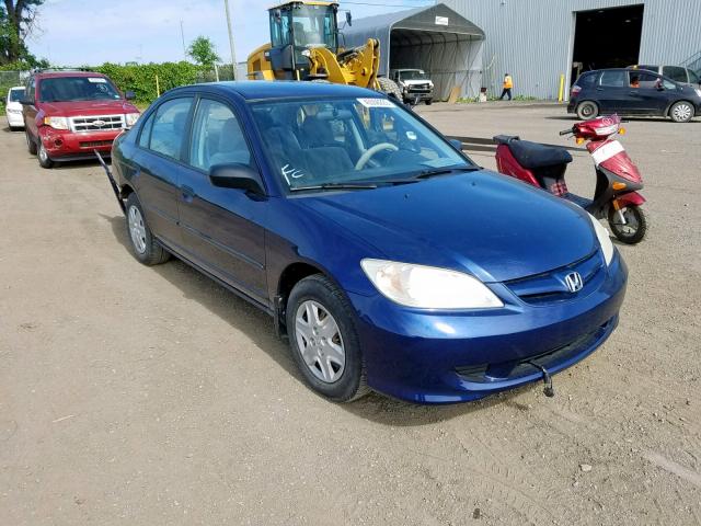 2HGES16325H010590 - 2005 HONDA CIVIC DX V BLUE photo 1