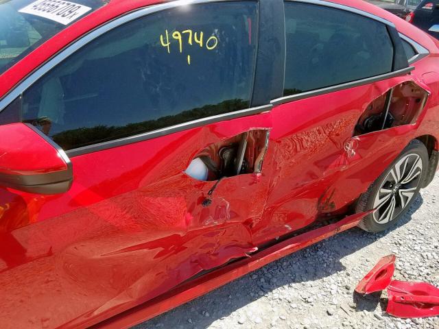 2HGFC1F70HH650404 - 2017 HONDA CIVIC EXL 红色 照片 9