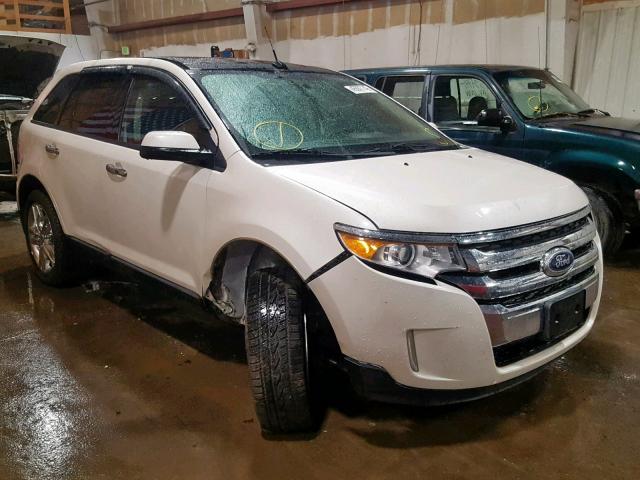 2FMDK4JC6BBB55452 - 2011 FORD EDGE SEL WHITE photo 1