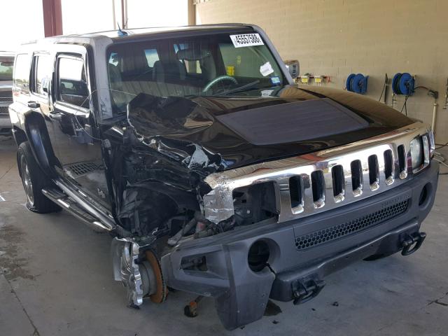 5GTDN13E378134800 - 2007 HUMMER H3 BLACK photo 1