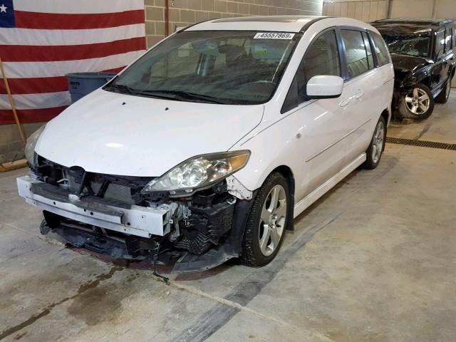 JM1CR293X60108534 - 2006 MAZDA 5 WHITE photo 2