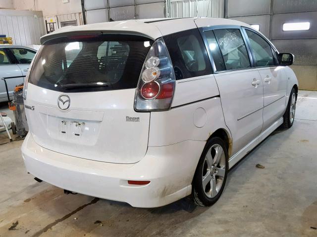 JM1CR293X60108534 - 2006 MAZDA 5 WHITE photo 4