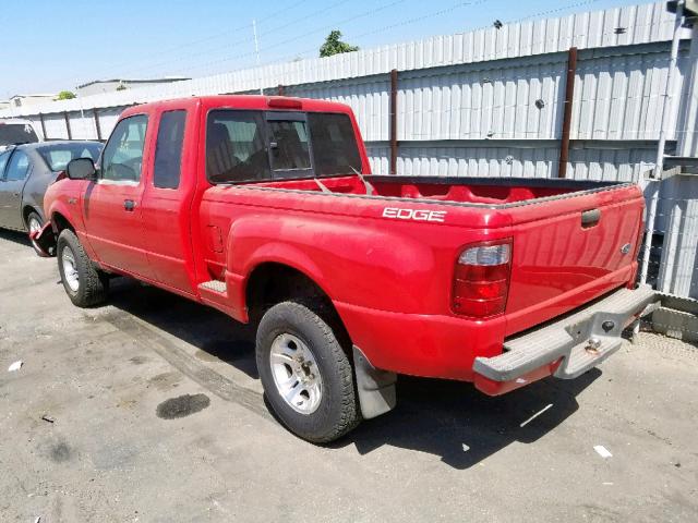 1FTYR44UX4PA11761 - 2004 FORD RANGER SUP RED photo 3