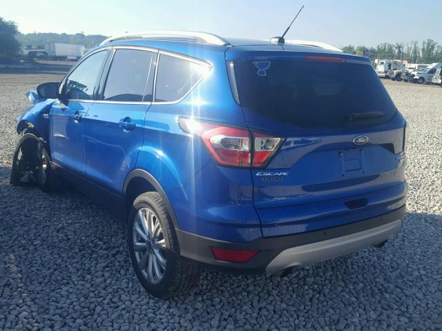 1FMCU9JD8HUB06266 - 2017 FORD ESCAPE TIT BLUE photo 3