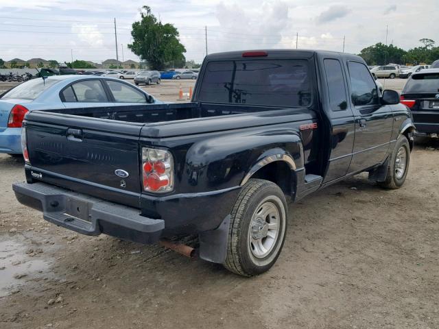 1FTYR44V23PA08327 - 2003 FORD RANGER SUP BLACK photo 4