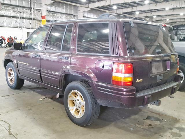 1J4GZ78Y8TC316475 - 1996 JEEP GRAND CHER PURPLE photo 3