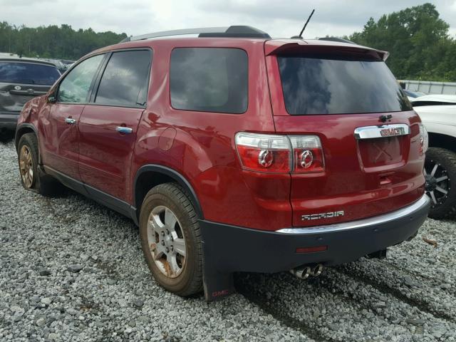 1GKKRPED6CJ309560 - 2012 GMC ACADIA SLE RED photo 3