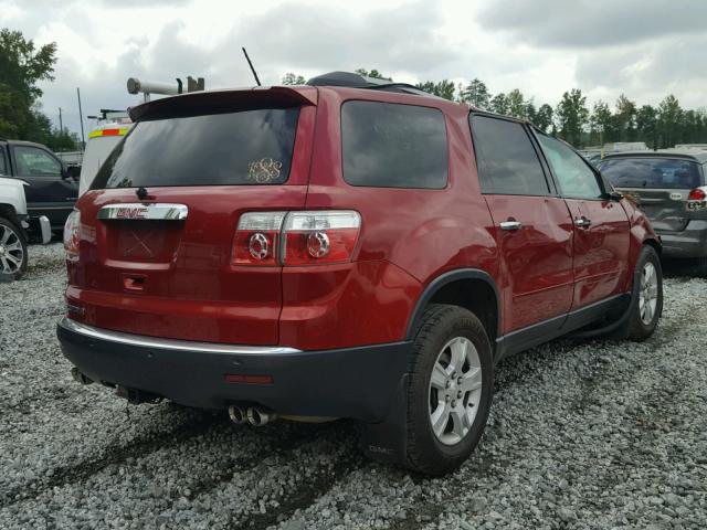 1GKKRPED6CJ309560 - 2012 GMC ACADIA SLE RED photo 4