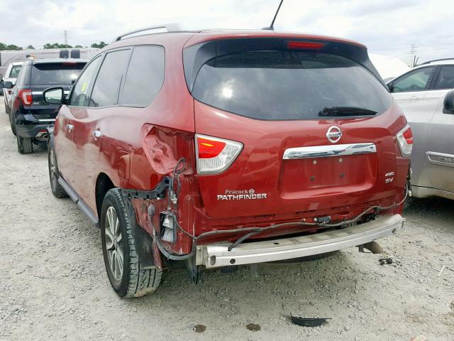 5N1AR2MM5DC628574 - 2013 NISSAN PATHFINDER RED photo 3