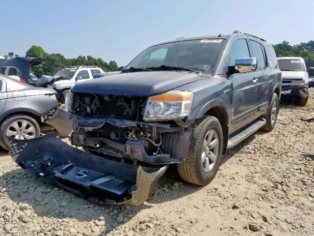 5N1BA0NDXAN620338 - 2010 NISSAN ARMADA SE GRAY photo 2