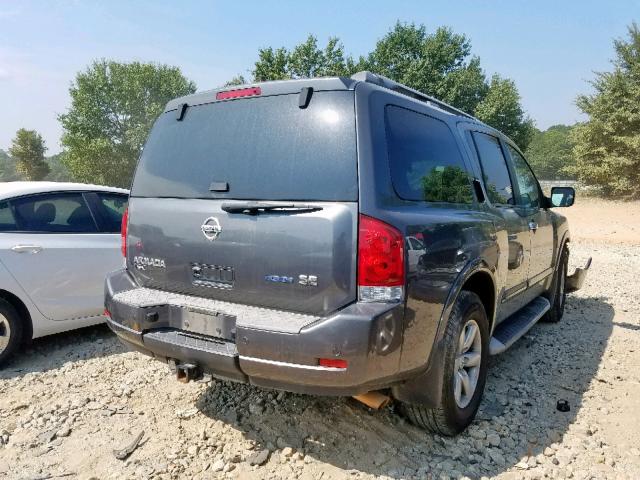 5N1BA0NDXAN620338 - 2010 NISSAN ARMADA SE GRAY photo 4