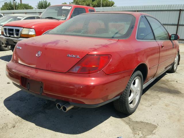 19UYA2254VL008243 - 1997 ACURA 3.0CL Красный фото 4