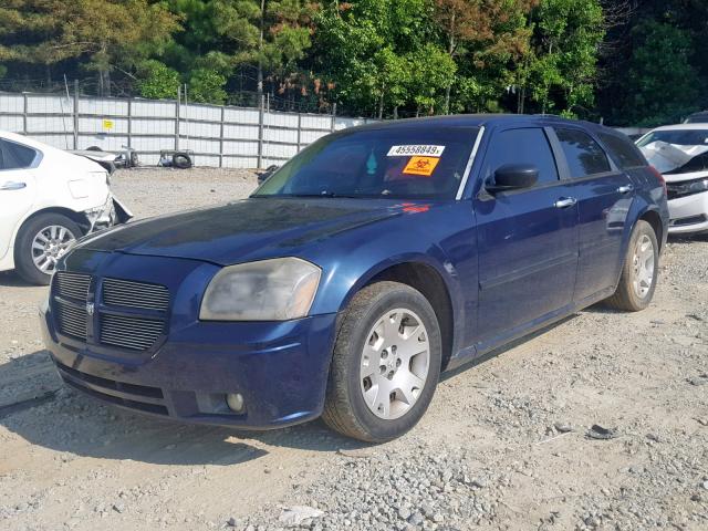 2D4FV47T26H263150 - 2006 DODGE MAGNUM SE BLUE photo 2