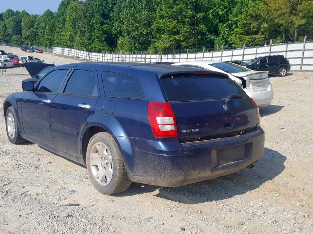 2D4FV47T26H263150 - 2006 DODGE MAGNUM SE BLUE photo 3